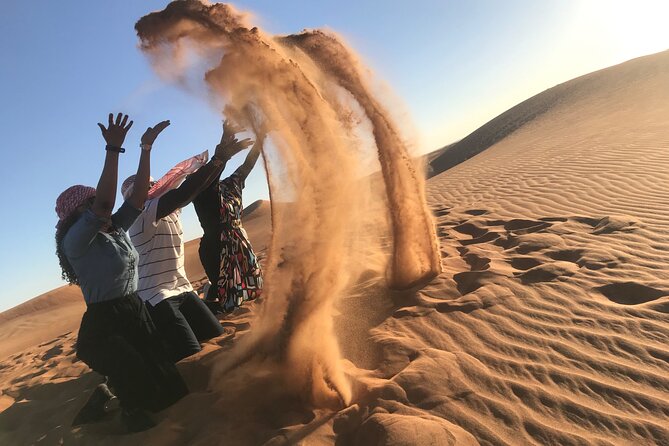 Desert Safari Red Dunes Adventure - Entering the camp: tea, dates, and familiar comforts