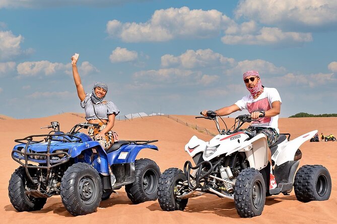 Desert Safari with 30 Minutes Quad Biking on High Red Dunes (Complete Package) - Thirty-five minutes of dune bashing