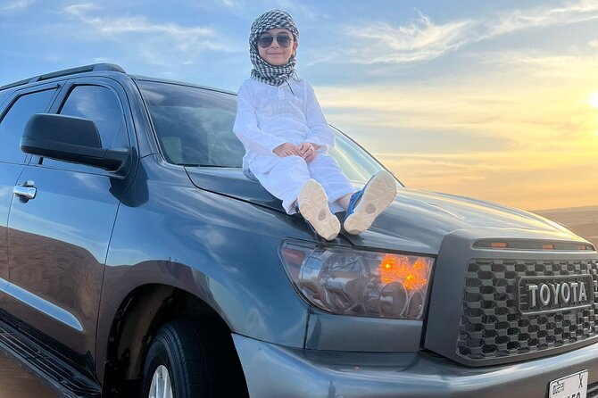 Desert Safari with 4x4 Dune Bashing Camel Ride Sand Boarding - Dune bashing across the sand