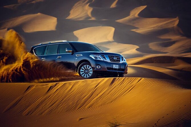 Desert Safari with BBQ Dinner, Camel Ride, Sand Board & Live Show - The journey from Dubai to Lahbab
