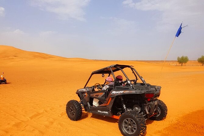 Desert Safari With BBQ Dinner, Quad Bike & Camel Ride from Dubai - Dinner on carpets, with vegetarian choices