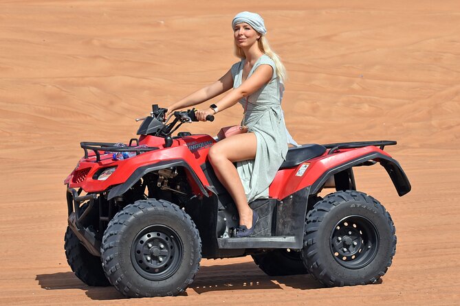 Desert Safari With BBQ Dinner, Quad Bike & Camel Ride from Dubai - The drive to Lahbab and the first taste of open desert