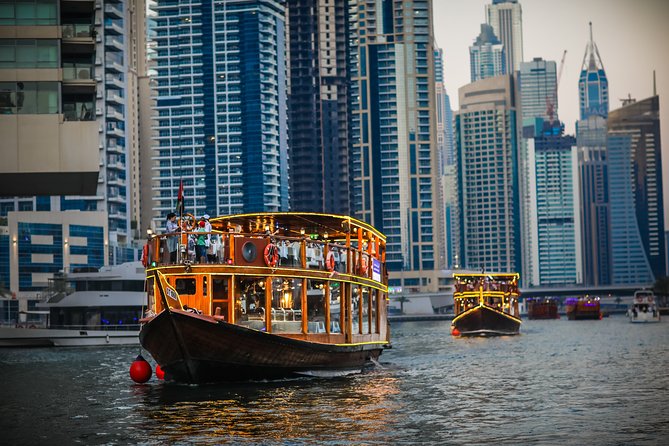 Dinner Cruise in Dubai Marina onboard Alexandra Dhow - Dinner, drinks, and the upper deck