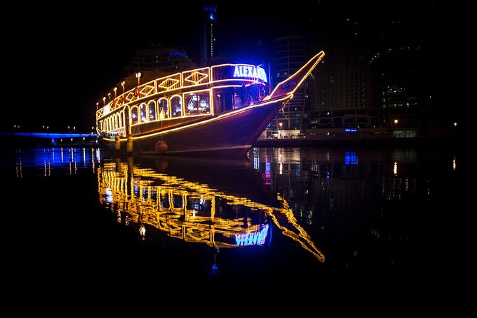Dinner Cruise in Dubai Marina onboard Alexandra Dhow - Boarding the Alexandra Dhow at Marina Promenade