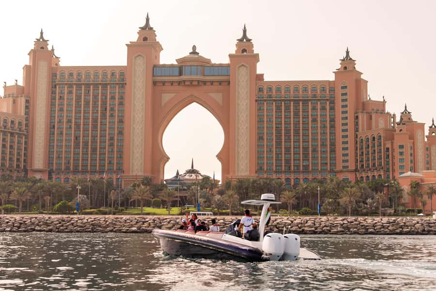 Dubai: 100-Min Speed Boat Tour, Atlantis & Burj Al Arab View - Jumeirah Beach Residence and Skydive Dubai