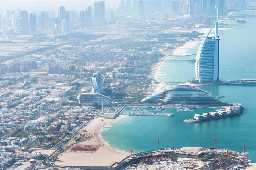 Dubai: 17-Minute Helicopter Tour over Palm Jumeirah - The World, Jumeirah Beach, and Port Rashid