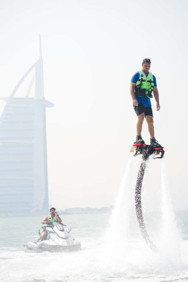 Dubai: 30-minute Flyboard with Instructor and Free Ice Cream - Umm Suqeim waters and the Burj Al Arab view
