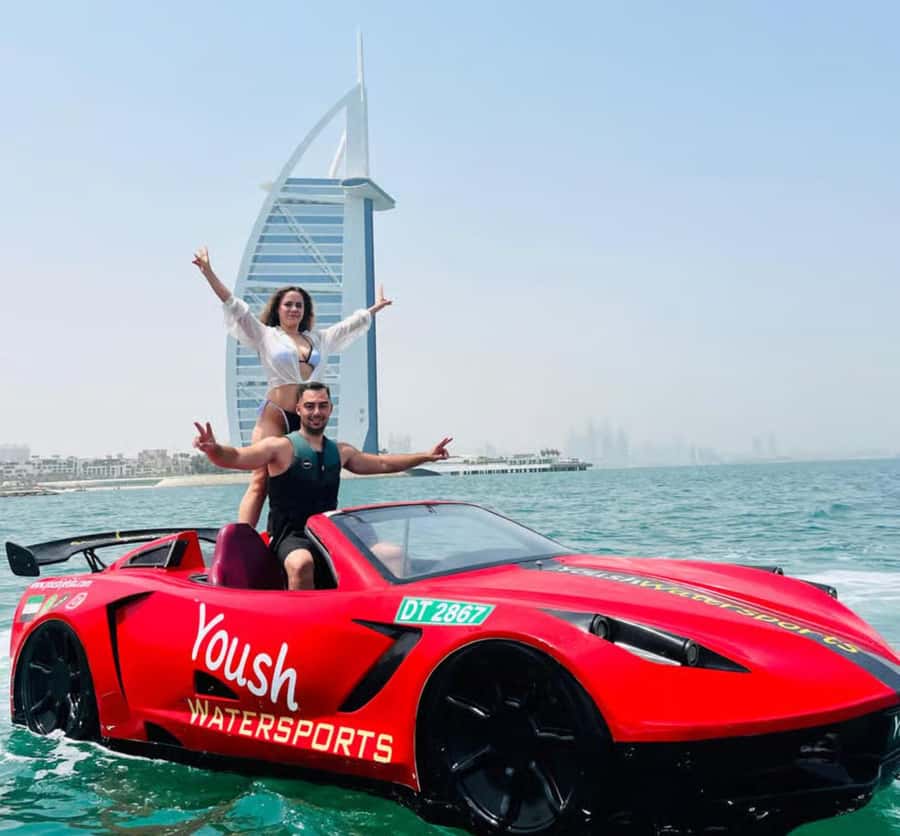 Dubai: 30-Minute Jet Car Tour of Burj Al Arab with Ice Cream - A jet car with a front-row view of Burj Al Arab