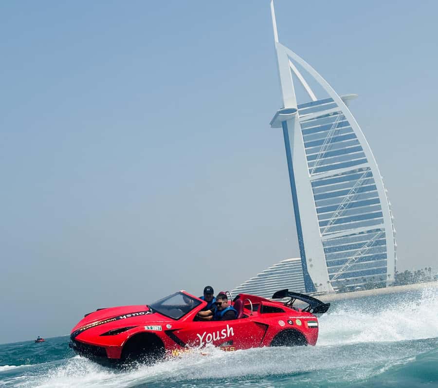 Dubai: 30-Minute Jet Car Tour of Burj Al Arab with Ice Cream - From the fishing harbor to the open water