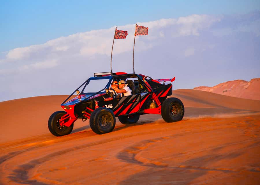 Dubai: 3000cc V6 Dune Buggy & Sandboarding -Private Tour - Why Lahbab’s red dunes make a better driving setting
