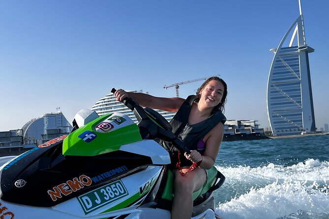 Dubai: 30min Jet Ski: Burj Al Arab w Pics, Videos, free Ice Cream - The photo stop is useful, but it affects ride time