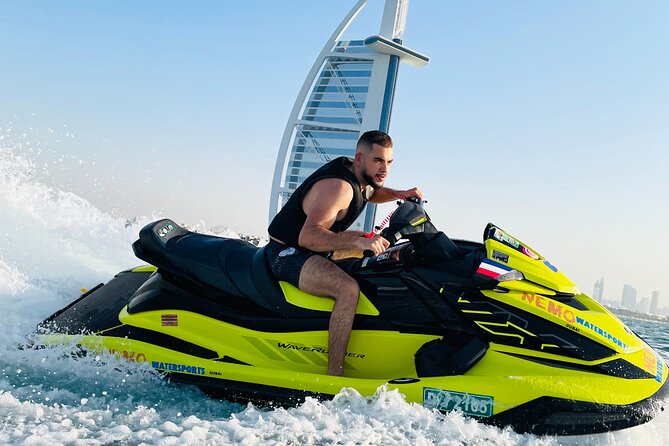 Dubai: 30min Jet Ski: Burj Al Arab w Pics, Videos, free Ice Cream - The safety briefing sets the tone