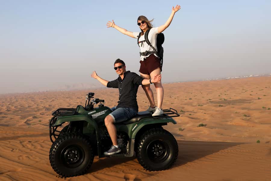 Dubai: Adventure Quad Bike Safari, Camel Ride & Refreshment - The 60-minute quad-bike ride