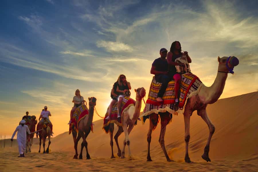 Dubai: Al Khayma Camp Experience with BBQ Dinner - Pickup, the red dunes, and the ride to camp