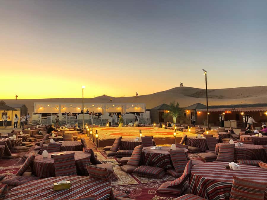 Dubai: Bedouin Camp, Dune Safari, Falcon Show & BBQ Dinner - From Dubai traffic to open red dunes