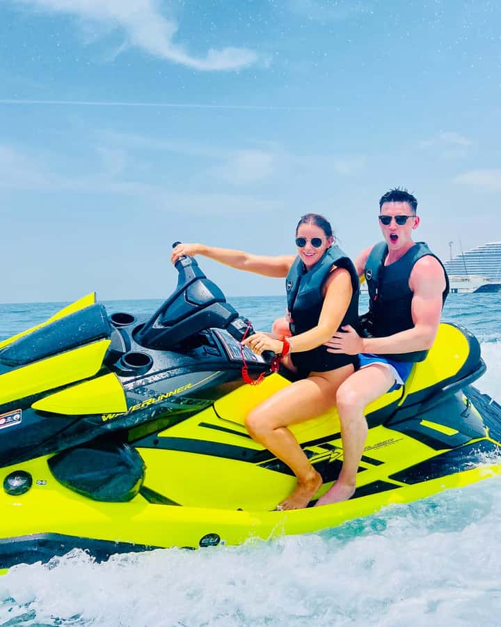 Dubai: Burj Al Arab Jetski Tour - The safety briefing and first turn on the water