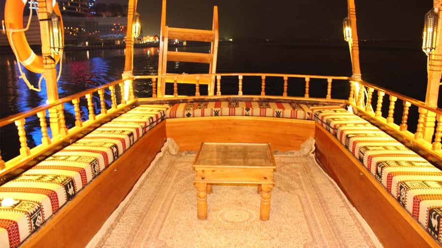 Dubai: Burj Khalifa Sunset on an Abra - Who will enjoy this abra ride most