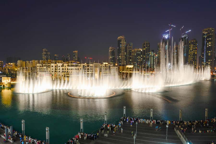Dubai by Night City Tour with Fountain Show - Dubai after sunset, with the route handled for you