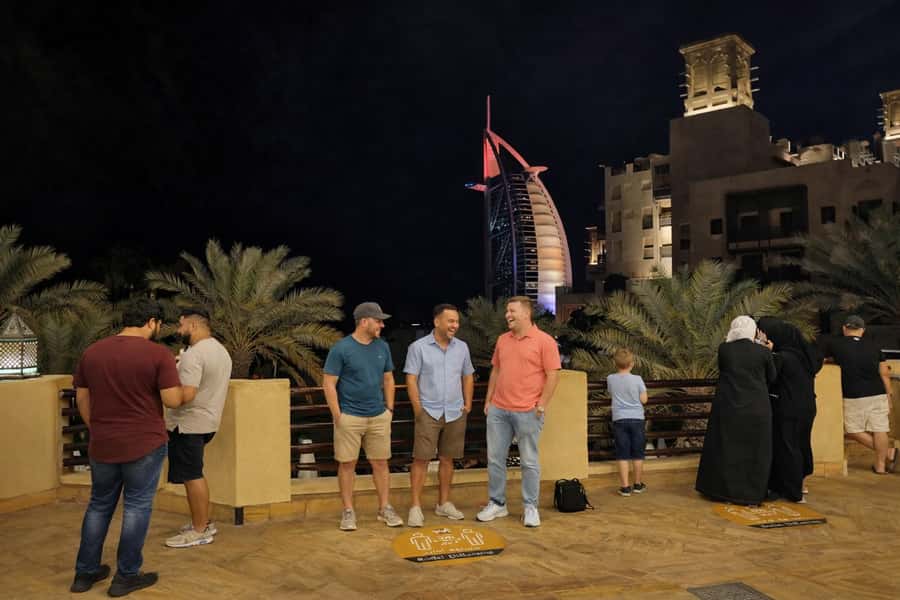 Dubai by Night with Burj Khalifa Entrance Ticket - Burj Al Arab is a photo stop, not a hotel tour
