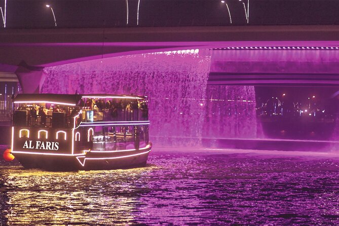 Dubai Canal Dinner Cruise with La Perle Show Tickets Combo - Creek Harbour, the Burj Khalifa, and Dubai Design District
