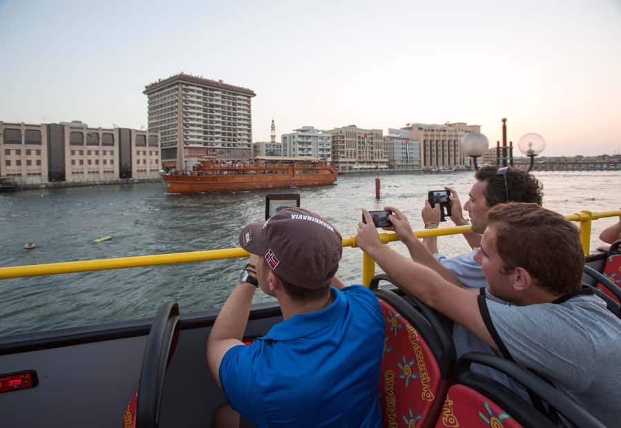 Dubai: City Sightseeing HOHO Bus Tour + Sunset & Night Tour - The sunset and night ride from Dubai Mall