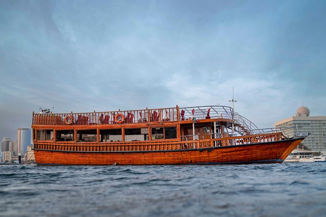Dubai Creek Dhow Sightseeing Cruise - Sailing Past Old Dubai and Modern Towers