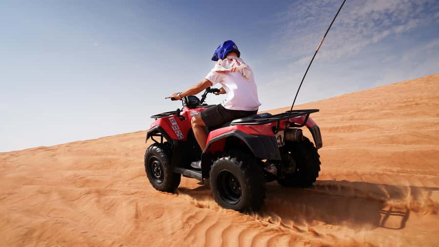Dubai Desert Adventure: Red Dunes Guided Quad/Polaris & BBQ - Key points to know before you book