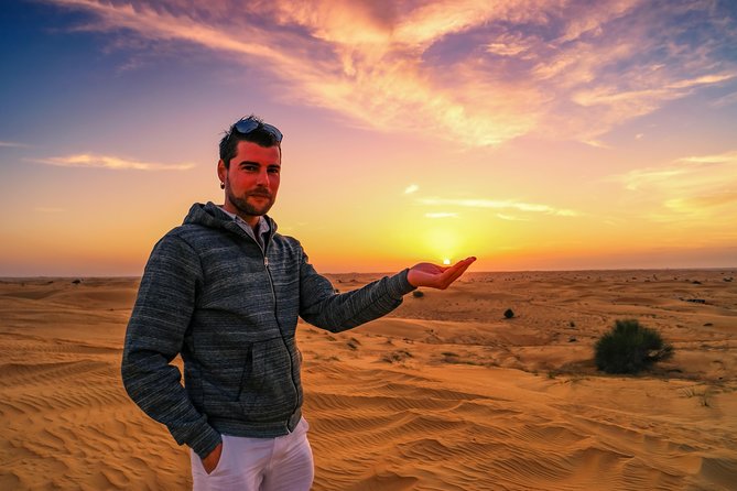 Dubai Desert Discovery: Red Dunes Safari, Sandboard & Camel Ride - From Dubai to Lahbab in about 50 minutes