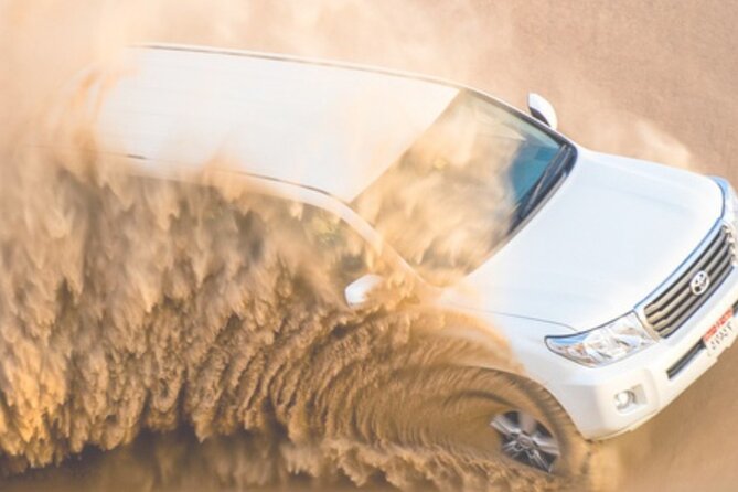Dubai Desert Safari 20 mins Dune Bashing BBQ Live Show Camel Ride - BBQ dinner, drinks, and the evening camp