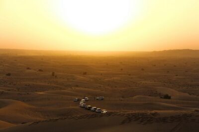 Dubai Desert Safari, Dune Bashing, Camel Ride, Sandboarding & BBQ