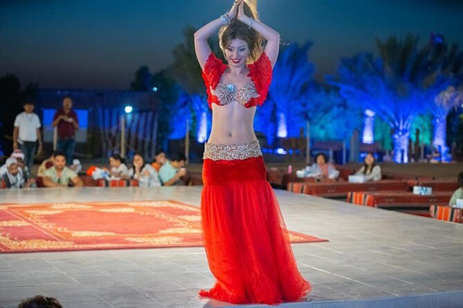Dubai Desert Safari: Quad Bike, Camel Ride and BBQ Dinner - The Bedouin-style camp after sunset