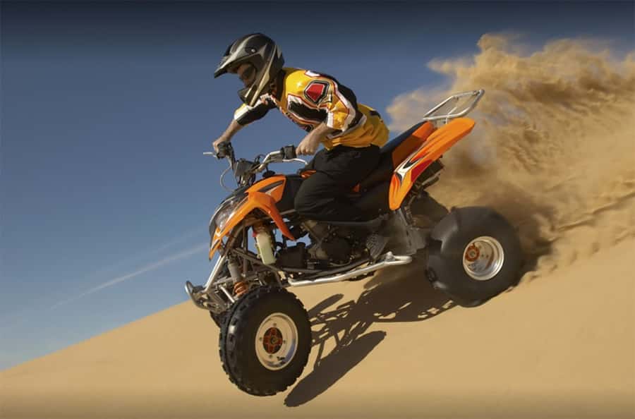 Dubai: Desert Safari, Quad Bike, Camel Ride and Sandboarding - The first look at the red dunes