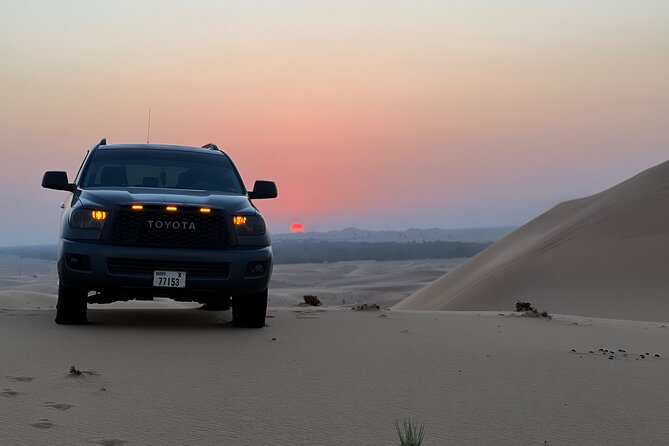 Dubai desert safari with 4x4 Dune Bashing,Camel Ride sand board - What the $41.87 price really covers
