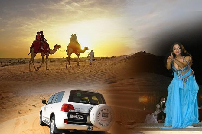 Dubai Desert Safari with BBQ, 3 Shows & Camel Ride at Majlis Camp - From Dubai streets to the open desert