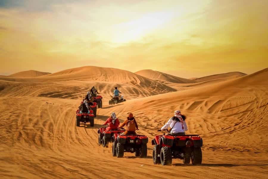 Dubai: Desert Safari with BBQ Dinner & Quad Biking Option - Key points at a glance