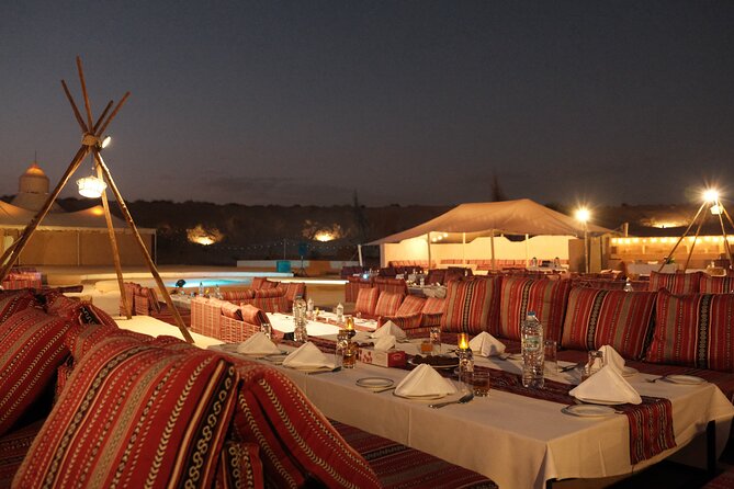 Dubai Desert Safari with Desert Camp Dinner, Camel Ride & Shows - Three shows after dark