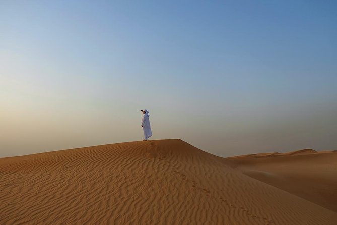 Dubai Desert Safari with Dune Bashing, Camel Rides & BBQ - Sunset from a high dune