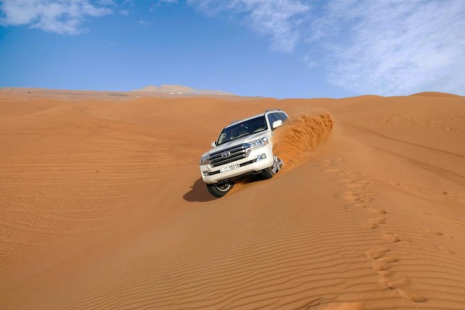 Dubai Desert Safari with Dune Bashing, Camel Rides & BBQ - Falconry and Arabic dress at the camp