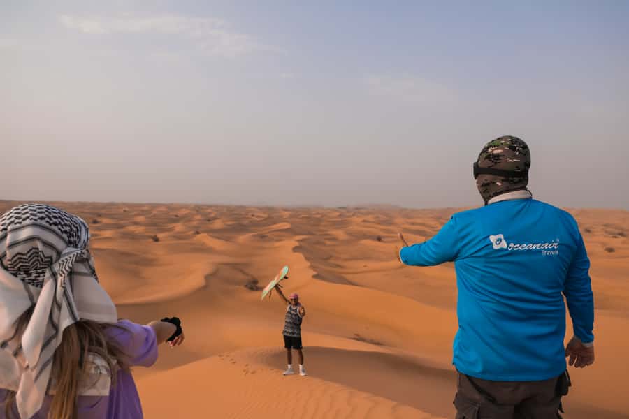 Dubai: Dune Buggy Desert Safari, Camel Ride & Sandboarding - What the price means for two people