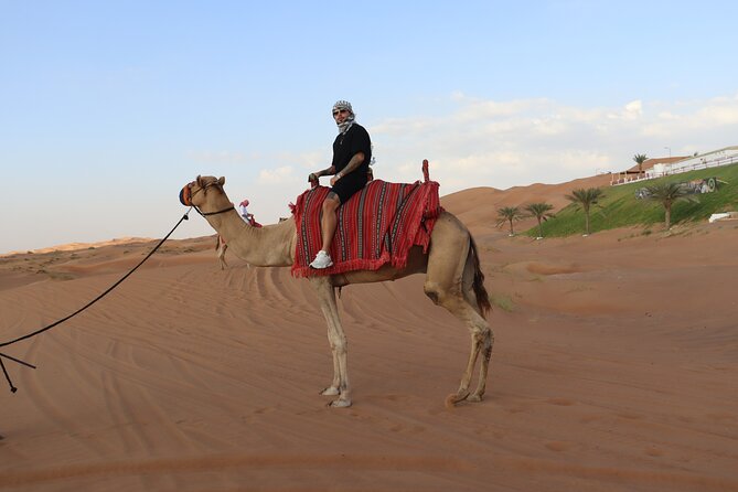 Dubai: Dune Buggy Safari and Camel Ride with Transportation - Getting set up at the desert camp