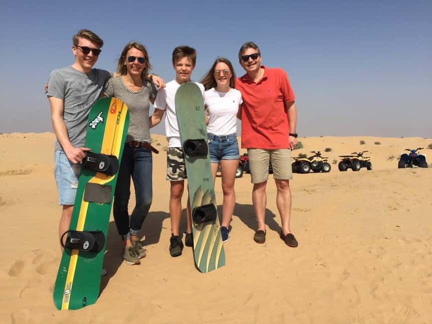 Dubai: Dune Quad Drive, Camels And Sand Boarding - FAQ