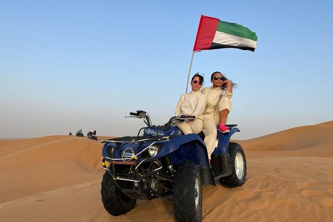 Dubai Dunes Safari With Quad Bike, Camel Ride, BBQ Dinner & Live Shows - Dune bashing across Lahbab