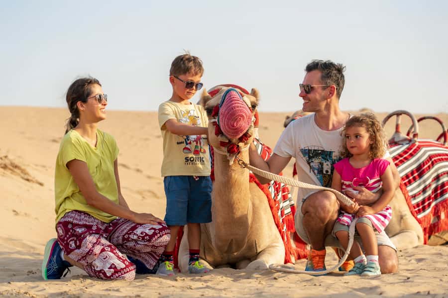 Dubai: Evening Camel Trekking & Dinner at Al Marmoom Oasis - Emirati cooking, BBQ, and a generous dinner