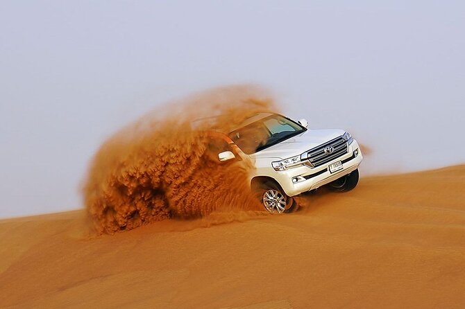 Dubai Evening Desert Safari & BBQ Dinner - Al Awir camp: dinner, drinks, and stage shows
