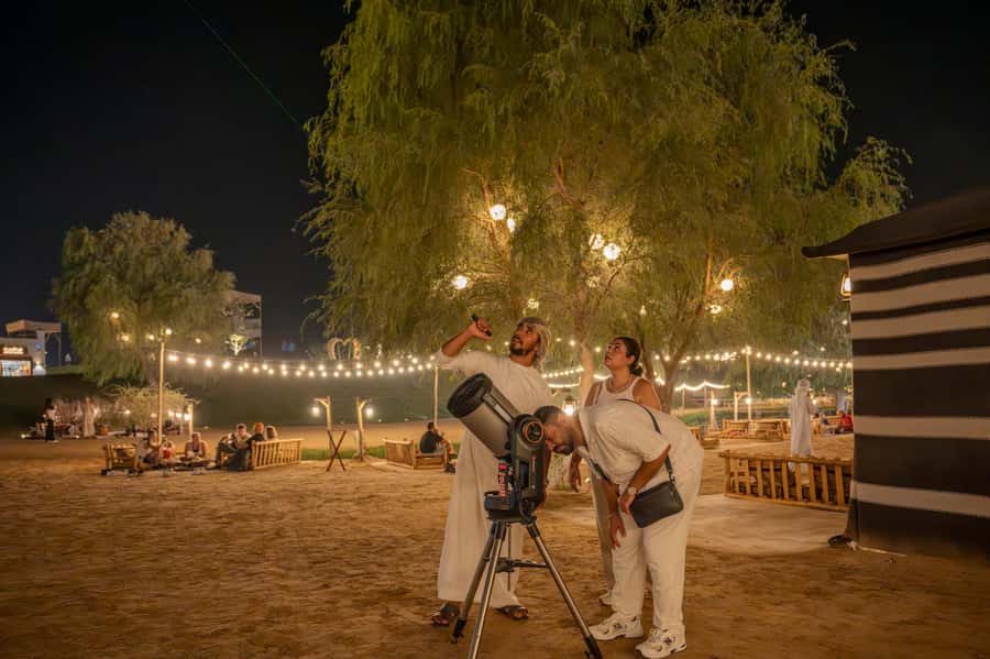Dubai: Evening Desert Safari with Camel Ride & Stargazing - Al Marmoom Oasis, tea, dates, and the slower hour