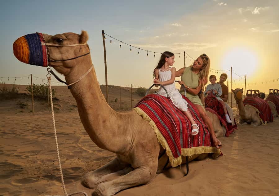 Dubai: Exclusive VIP Desert Safari Dinner with Live Show - From Dubai hotels to the red dunes of Lahbab