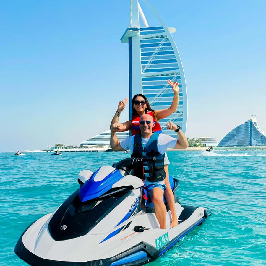Dubai: Experience Jet Ski to Burj Al Arab +PICTURES & VIDEOS - From Jumeirah 2 Fishing Harbour to the water
