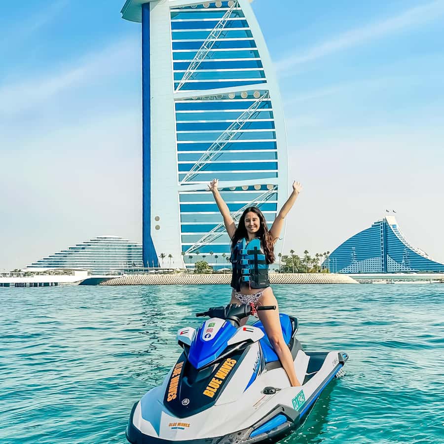 Dubai: Experience Jet Ski to Burj Al Arab +PICTURES & VIDEOS - Riding toward Burj Al Arab