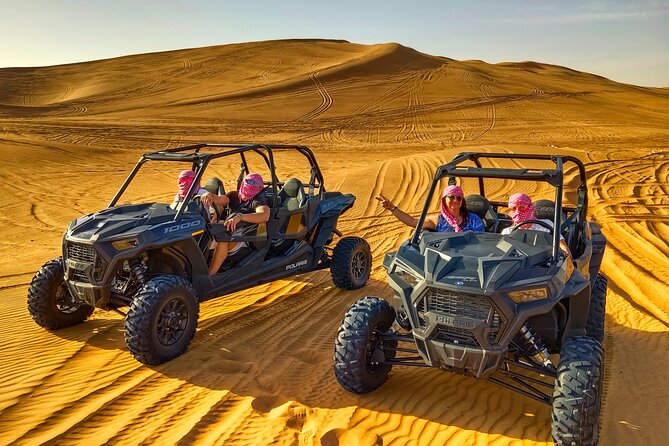 Dubai: Extreme Red Dune Buggy Desert Safari Adventure - Sandboarding from the highest dune