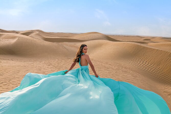 Dubai Flying Dress Private Photoshoot in the Desert - The desert becomes your private fashion studio